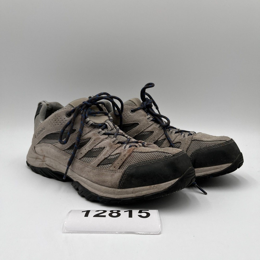 Columbia Crestwood BM4595-086 Hiking Shoes Mens 11 Gray Leather Low Top Lace Up